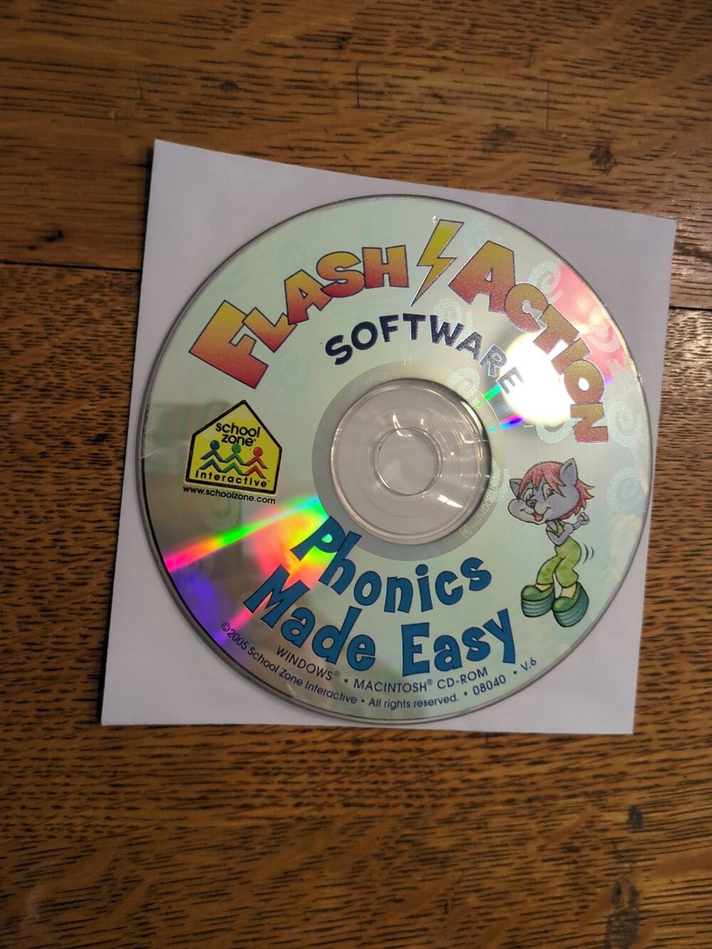 Flash Action Phonics PC CD Rom disc only